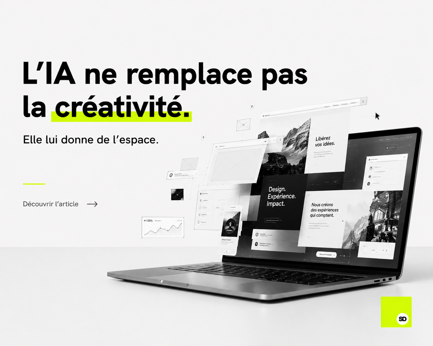 L&rsquo;IA ne remplace pas la créativité. Elle lui donne de l&rsquo;espace.