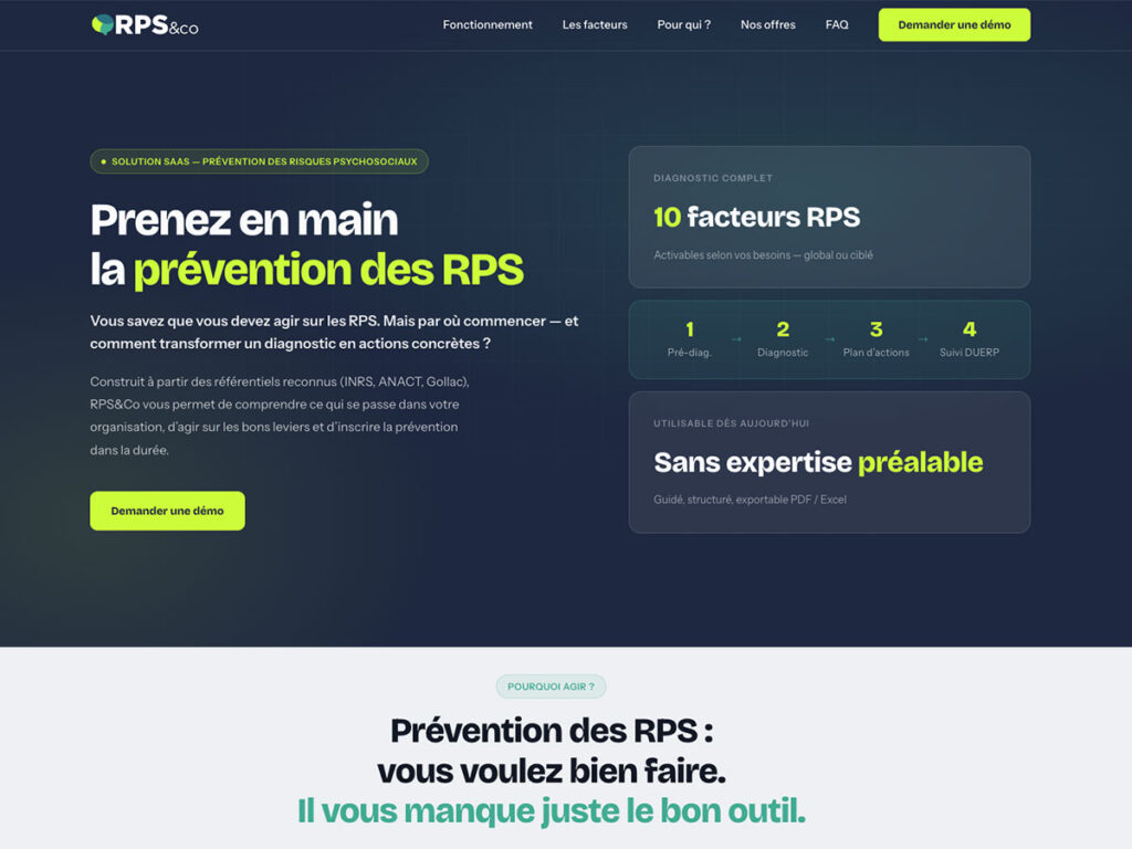 Réalisation SEO Design : RPS&co