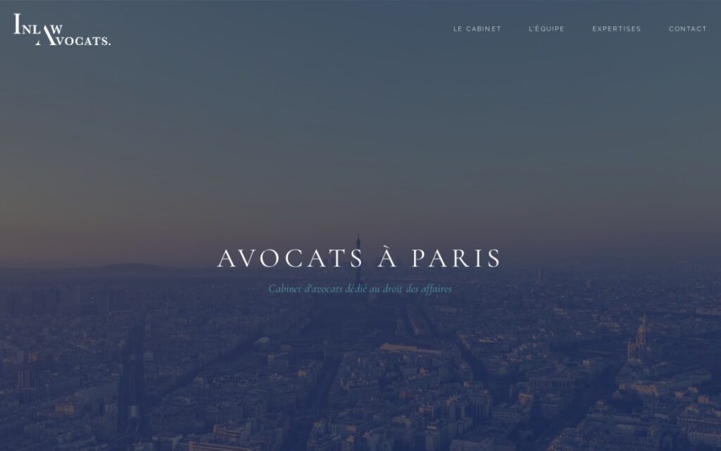 Réalisation SEO Design : INLAW Avocats