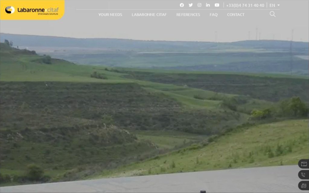Site de Labaronne-Citaf, fabricant de citernes souples