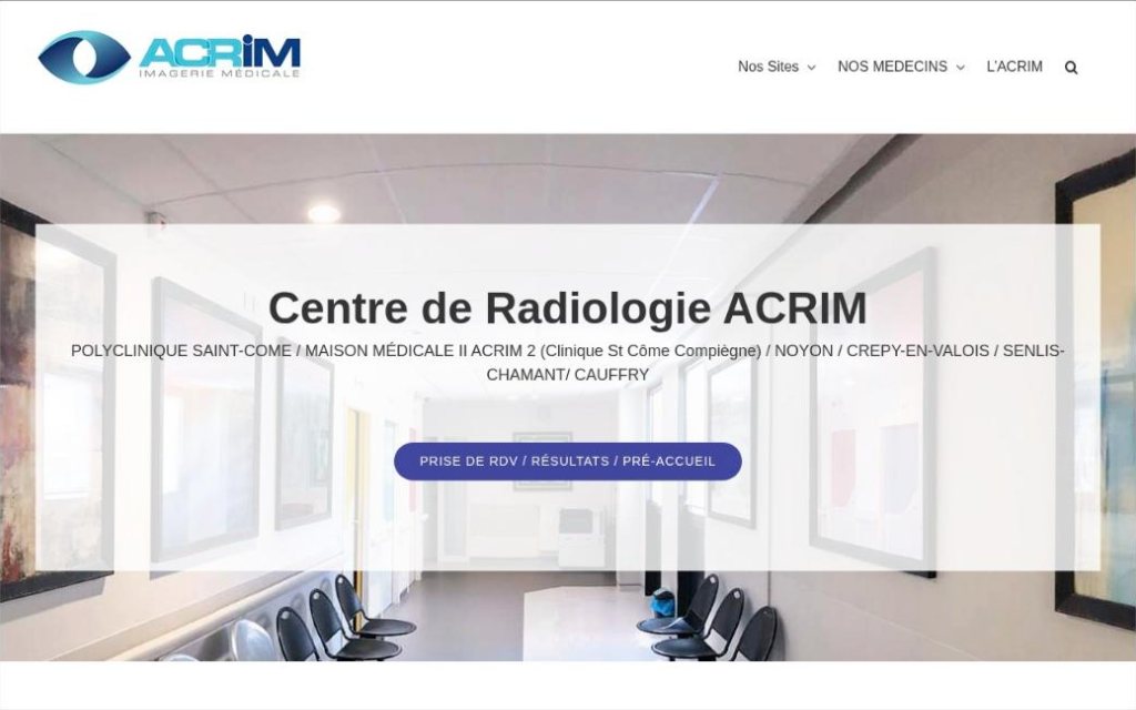 Site d'ACRIM, centres de radiologie et d'imagerie médicale dans l'Oise