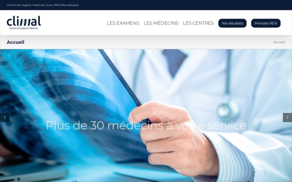 Site de Climal, centres d'imagerie médicale de la métropole lilloise