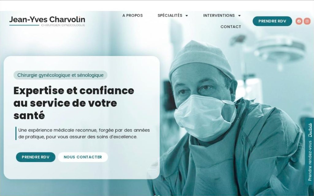 Site du Dr Jean-Yves Charvolin, chirurgien gynécologue à Lille